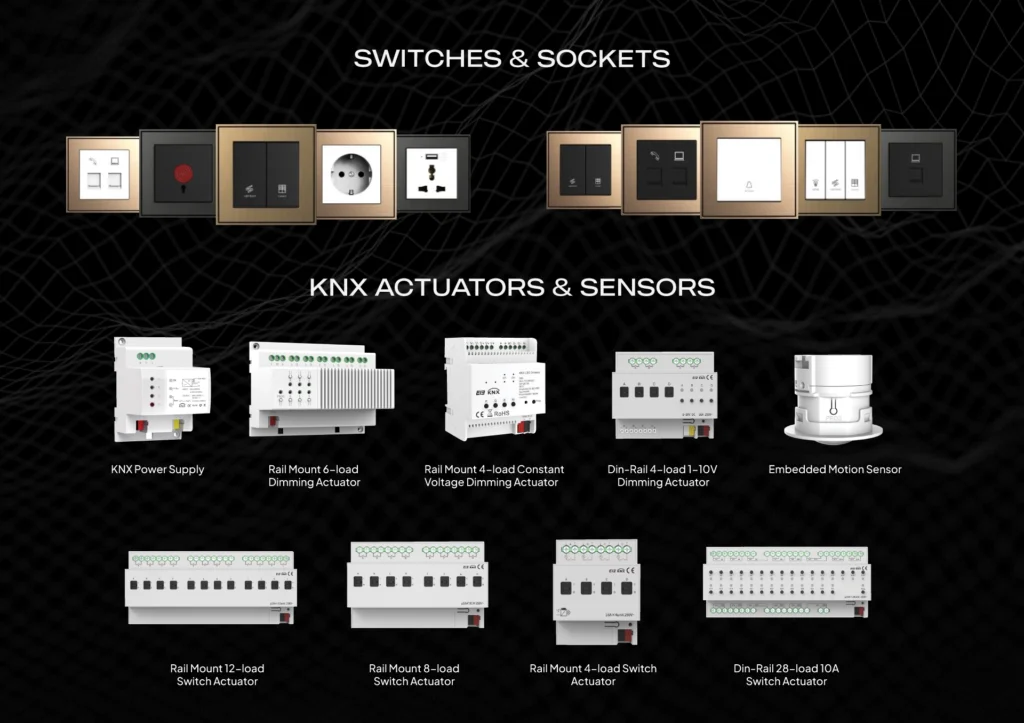 KNX switches and sockets uae